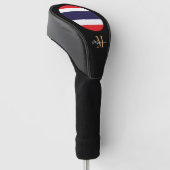 Monogrammed & Thai Flag Golfclubs Hoesjes Golfheadcover (Schuin)