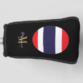 Monogrammed & Thai Flag Golfclubs Hoesjes Golfheadcover (Voorkant)