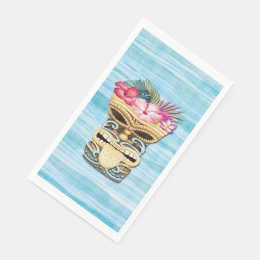 Monogrammed Tiki Bar Party Servet (Hoek)