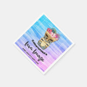 Monogrammed Tiki Bar Party Servet (Hoek)