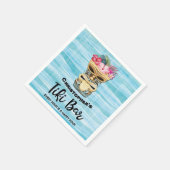 Monogrammed Tiki Bar Party Servet (Hoek)