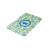 Monogrammed Tropical Design Bath Mat (Gekanteld)