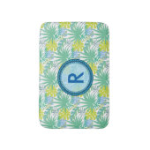 Monogrammed Tropical Design Bath Mat (Voorkant Verticaal)
