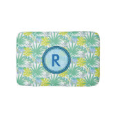 Monogrammed Tropical Design Bath Mat (Voorkant)