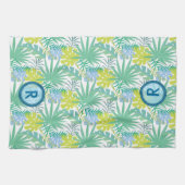 Monogrammed Tropical Hand Towel Theedoek (Horizontaal)