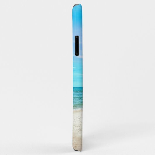 Monogrammed Tropical Ocean Beach Landscape Case-Mate iPhone Case (Achterkant/rechts)