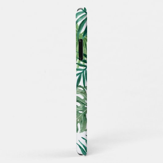 Monogrammed Tropisch Oerwoud Palm Leaves Pattern Case-Mate iPhone Case (Achterkant/rechts)