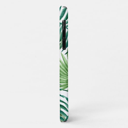 Monogrammed Tropisch Oerwoud Palm Leaves Pattern Case-Mate iPhone Case (Achterkant/links)