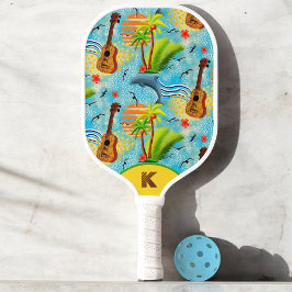 Monogrammed Tropisch paradijs helder Pickleball Paddle
