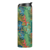 Monogrammed Tropische Floral op de Druk van de Wic Thermosbeker (Gedraaid links)