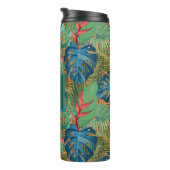 Monogrammed Tropische Floral op de Druk van de Wic Thermosbeker (Geroteerd rechts)