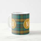 Monogrammed Twill Pset Scottish Pattern Koffiemok (Voorkant links)