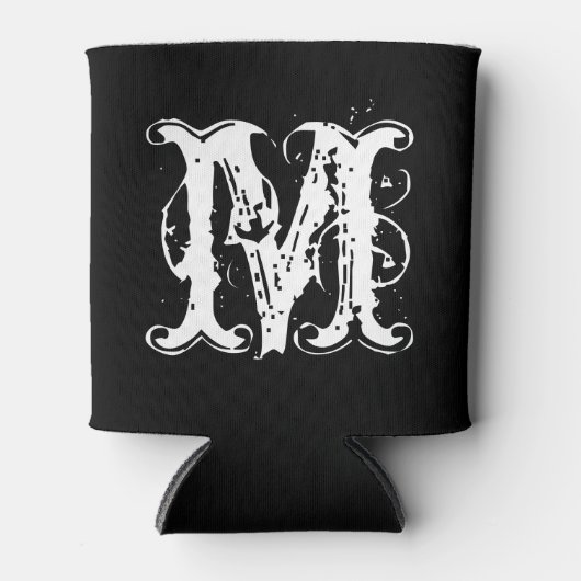 Monogrammed  typografie drankkoelers blikjeskoeler (Voorkant)