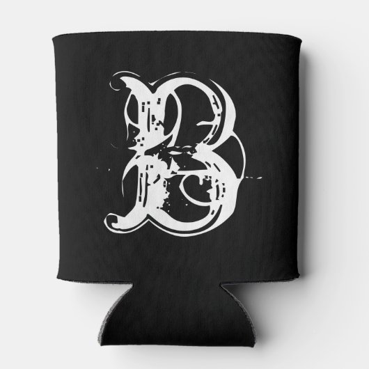 Monogrammed  typografie drankkoelers blikjeskoeler (Achterkant)