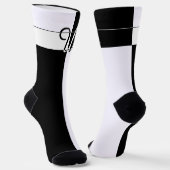 Monogrammed U Sokken (Gebogen)