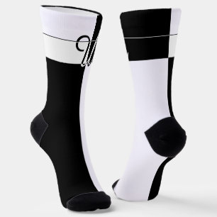 Monogrammed U Sokken