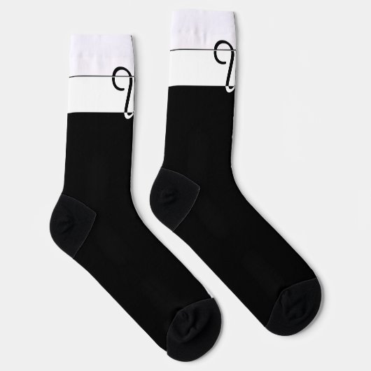 Monogrammed U Sokken (Rechts)