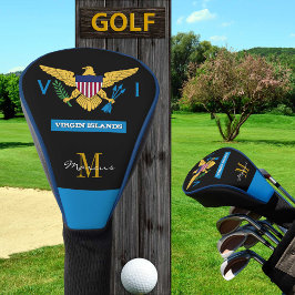 Monogrammed US Maagdeneilanden Vlag Golfclubs, BL Golfheadcover