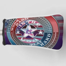 Monogrammed USA Golf Head Hoesje Golfheadcover