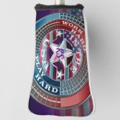 Monogrammed USA Golf Head Hoesje Golfheadcover (Draai 90)