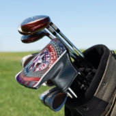 Monogrammed USA Golf Head Hoesje Golfheadcover (Insitu)