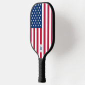 Monogrammed USA Vlaggensterren en Stripes Pickleball Paddle (Links)