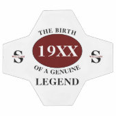 Monogrammed vader Birthday Legend voeg jaarnaam to Voetbal (Enkel)