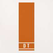 Monogrammed - verbrand sinaasappel yogamat (Voorkant)