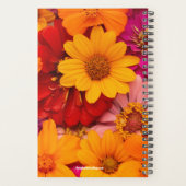 Monogrammed Vibrant Daisies Planner (Achterkant)
