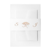 Monogrammed Victoriaans Fan Thema Uitnodigingen Wikkel (Voorkant Voorbeeld)