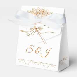 Monogrammed Victoriaans ventilator Bedankdoosjes