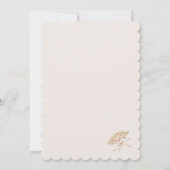 Monogrammed Victoriaans ventilator Kaart (Achterkant)