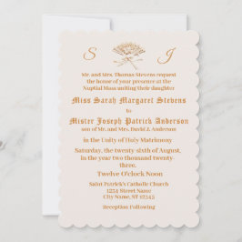 Monogrammed Victoriaans ventilator Kaart