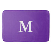 Monogrammed Violet Paars Badmat (Voorkant)