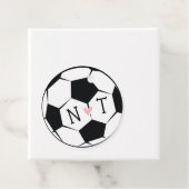 Monogrammed Voetbal bruiloft dank u Bedankjes Labels (In situ)