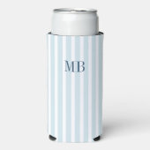 Monogrammed vrijgezellenfeest gunst bruidsfeest seltzer blikjeskoeler (Seltzer Voorkant)