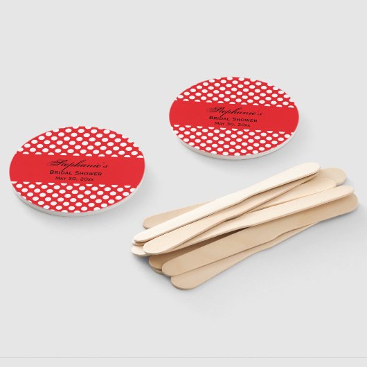 Monogrammed Vrijgezellenfeest van de Dot van de Wi Handwaaier (Niet-gemonteerd)