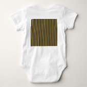 Monogrammed vrouw gepersonaliseerde naam baby meis romper (Achterkant)