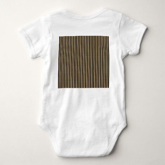 Monogrammed vrouw gepersonaliseerde naam baby meis romper (Achterkant)