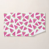 Monogrammed Watermelon Pattern Girls Bad Handdoek (Handdoek)