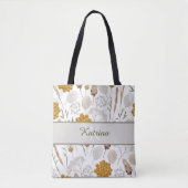 Monogrammed Waterverf Honeycomb Tas (Voorkant)