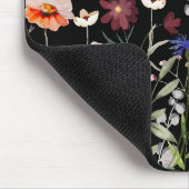 Monogrammed Waterverf Kleurrijke Wildflower Meadow Muismat (Hoek)