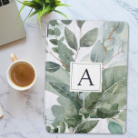 Monogrammed Waterverf rustieke salie groen iPad Pro Cover<br><div class="desc">Personaliseer je iPad Air met een vleugje natuur! Monogrammed Rustic Sage Green iPad Air Cover voor een unieke en stijlvolle uitstraling.</div>