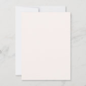 Monogrammed Waterverf Wildflower  Bloemen Notitiekaartje (Achterkant)