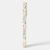 Monogrammed Waterverf Wildflower Bloempatroon Case-Mate iPhone Case (Achterkant / Rechts)