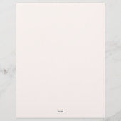 Monogrammed Waterverf Wildflower Garden Briefhoofd (Achterkant)