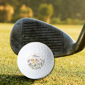 Monogrammed Waterverf Wildflower Garden Golfballen