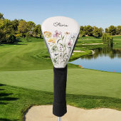 Monogrammed Waterverf Wildflower Garden Golfheadcover