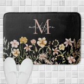 Monogrammed Waterverf Wildflower Meadow Floral Badmat