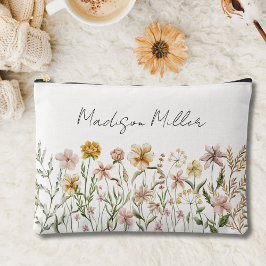 Monogrammed Waterverf Wildflower Meadow Floral Etui